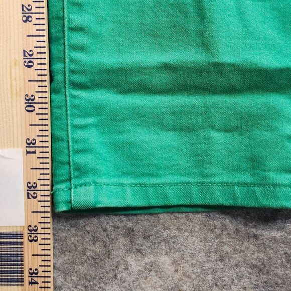 Prana Womens Kara Jean 10/30 Green Denim Stretch Cuffed Organic Cotton Soft Fade - Picture 8 of 16